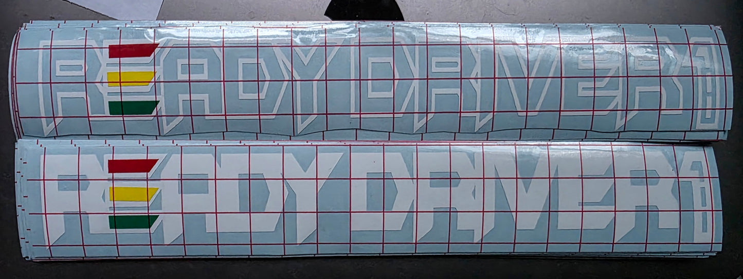 ReadyDriver1 10" decal